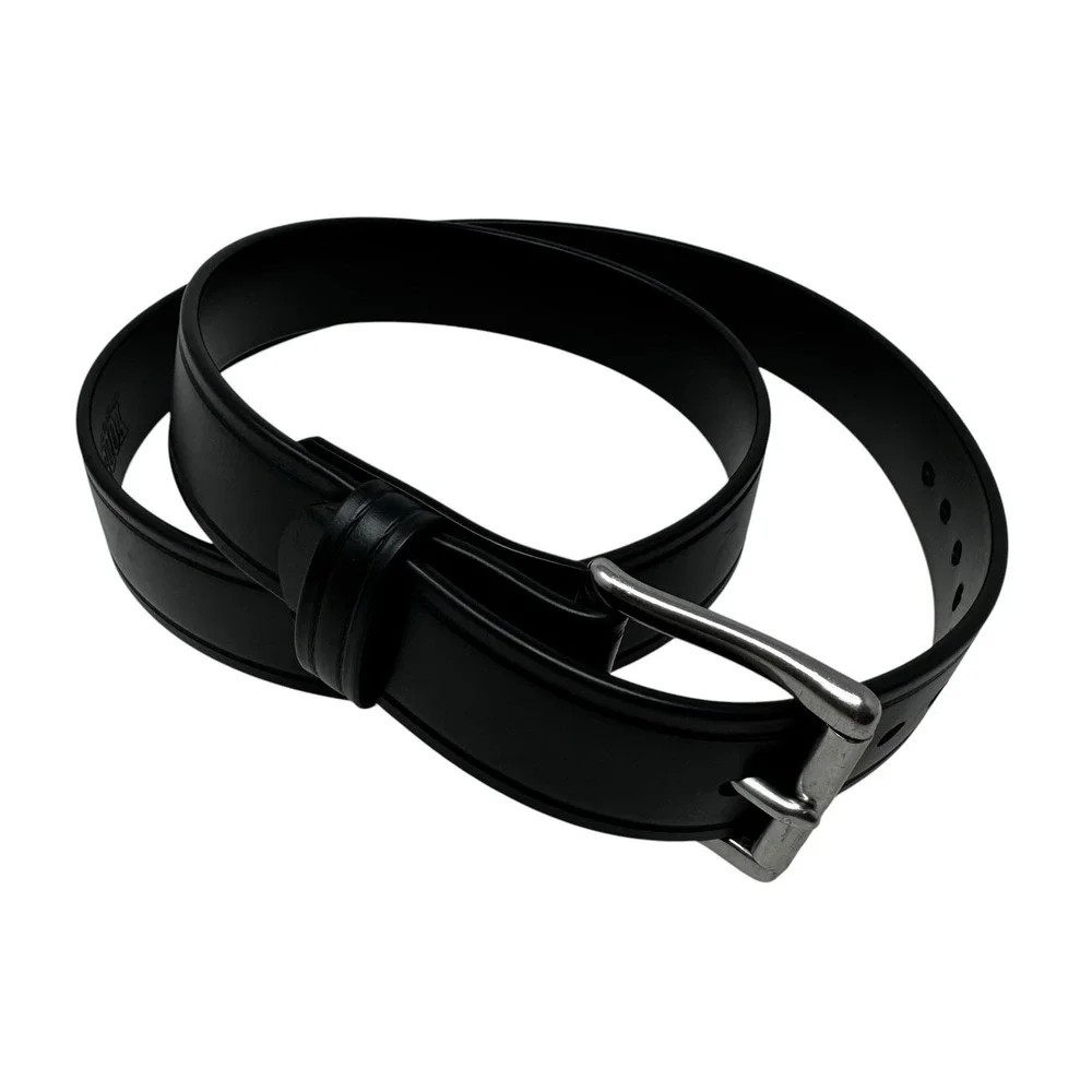 Belt Black Amish Yoder Leather Co Handcrafted Men's 1.5